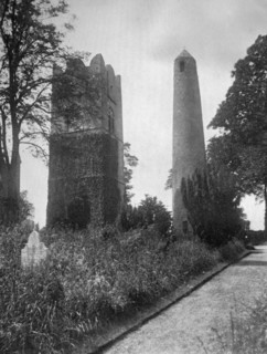 The Round Tower of Swords, Dublin, Ireland, from the east, 1924-1926.Artist: Valentine & Sons Ltd