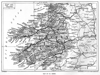 Map of County Kerry, Ireland, 1924-1926. Artist: Unknown