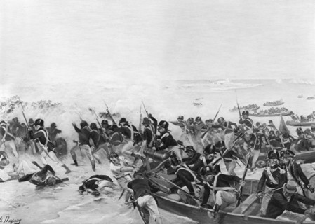 The Battle of Aboukir, Egypt, 1801. Artist: Unknown
