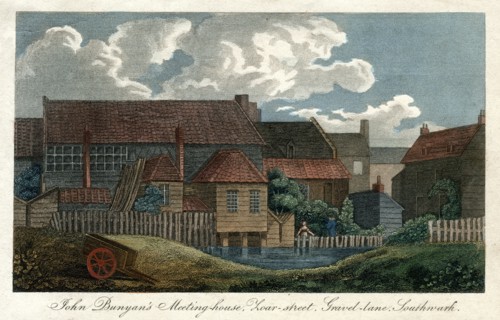 'John Bunyan's meeting house, Zoar-street, Gravel-Lane, Southwark, London', 1814. Artist: Unknown