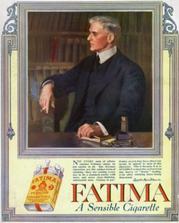 Advert for Fatima cigarettes, 1916. Artist: Unknown