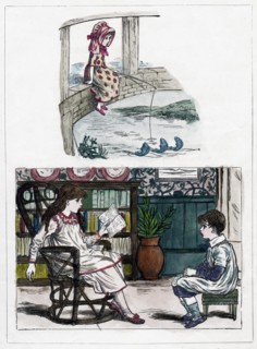 A print from The Little Folk's Nature Painting Book by Kate Greenaway, c1880s. Artist: Unknown