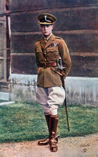 Edward, Prince of Wales, in army uniform, early 20th century.  Creator: Raphael Tuck & Sons.