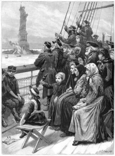 'Entering the New World', 1892. Artist: Charles Joseph Staniland