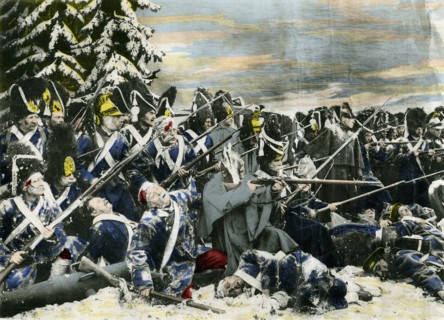 Photographic representation of the Battle of Austerlitz. Artist: Unknown