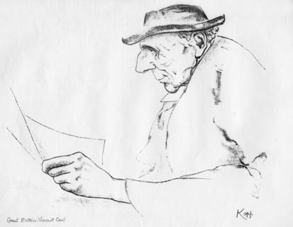 Viscount Cecil, British statesman, 1935. Artist: Edmond Xavier Kapp