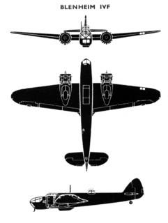 Bristol Blenheim Mk IVF, 1941. Artist: Unknown