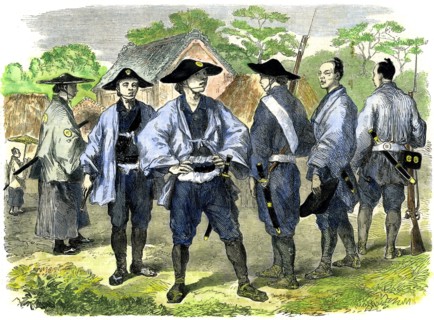 The new levy of Japanese infantry, 19th century. Artist: Unknown