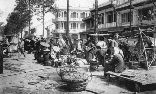 Market, Cholon, Saigon, Vietnam, 20th century(?). Artist: Unknown