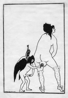 'The Toilet of Lampito', 1896.Artist: Aubrey Beardsley