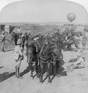84th Battery and Balloon Corps, Boer War, South Africa, 1901.Artist: Underwood & Underwood