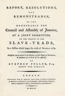A remonstration of the subject of the slave trade, 1789 (1965). Artist: Unknown