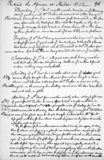 A page from the journal of John Newton, 1750-1754 (1965). Artist: Unknown