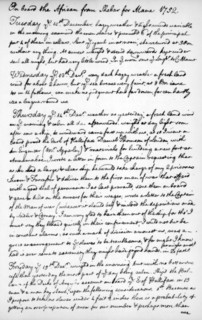 A page from the journal of John Newton, 1750-1754 (1965). Artist: Unknown