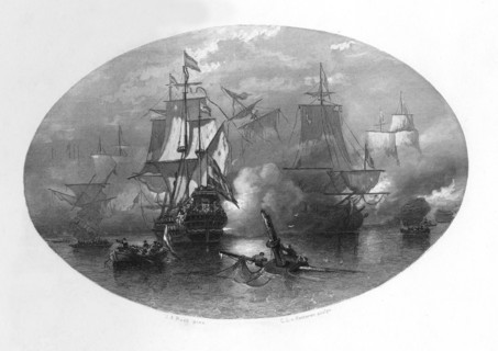 The naval Battle of Sole Bay, 1672, (c1870). Artist: CL van Kesteren