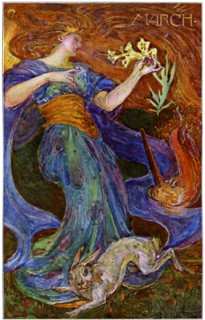 'March', 1898.Artist: Granville Fele