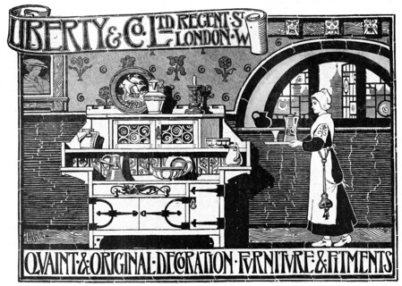 An advertisement for Liberty and Co Ltd, 1898. Artist: Unknown