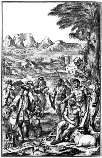 Khoikhois bartering cattle, South Africa, 1931. Artist: Unknown