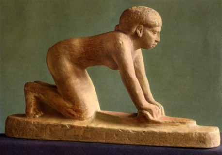 A woman grinding corn, c2650 BC (1936). Artist: Unknown