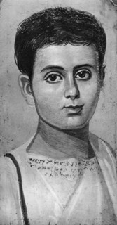 Portrait of a young boy, Al-Fayyum, Egypt, 2nd century (1936). Artist: Unknown