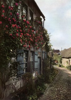 A cobbled street in Gerberoy, France, 1938. Artist: Unknown