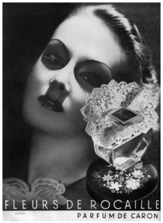 An advertisement for Caron perfume, 1938. Artist: Unknown