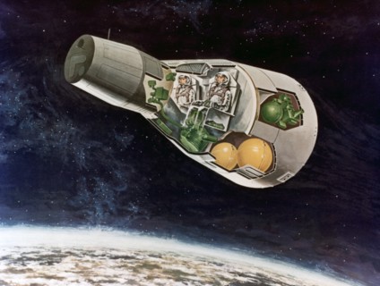 A NASA Lunar Module, c1970s.Artist: NASA
