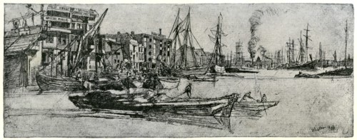 'Thames Warehouse', 19th century (1904).Artist: James Abbott McNeill Whistler