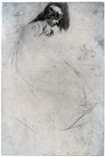 'Fumette's Bent Head', c1859 (1904).Artist: James Abbott McNeill Whistler