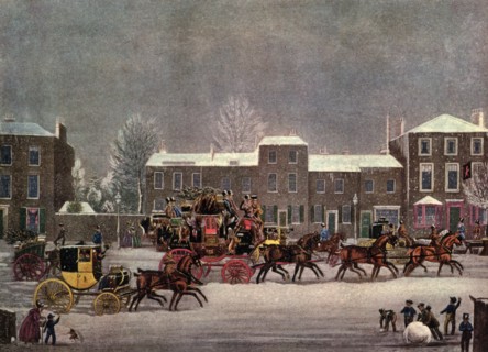 'Approach to Christmas', 19th century (1927).Artist: George Hunt