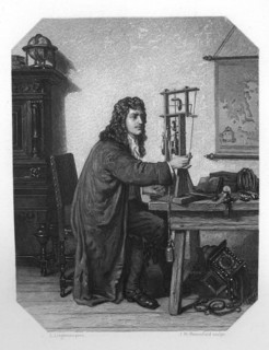 Christiaan Huygens, 17th century Dutch mathematician, astronomer and physicist, c1870.Artist: JH Rennefeld
