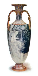'The Siren', Minton Vase by Marc-Louis-Emmanuel Solon, 1904.Artist: Marc-Louis-Emmanuel Solon