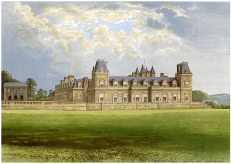 Stevenstone Park, Devon, home of the Rolle family, c1880. Artist: Unknown