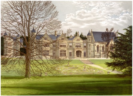 Exton House, Rutland, home of the Earl of Gainsborough, c1880. Artist: Unknown