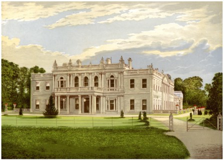 Rolleston Hall, Staffordshire, home of Baronet Mosley, c1880. Artist: Unknown