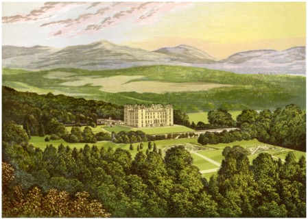 Drumlanrig Castle, Dumfriesshire, Scotland, home of the Duke of Buccleuch, c1880. Artist: Unknown