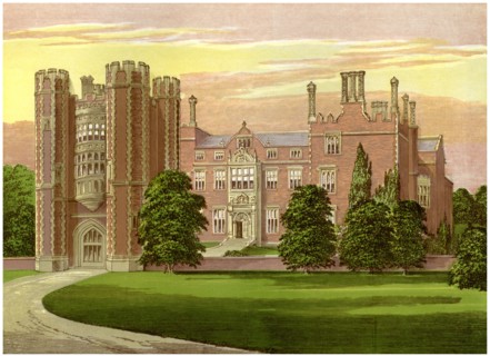 Kirtling Tower, Cambridgeshire, home of Baroness North, c1880. Artist: Unknown