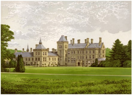 Walton Hall, Warwickshire, home of Baronet Mordaunt, c1880. Artist: Unknown