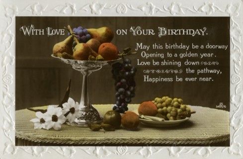 Birthday card, c1931. Artist: Unknown