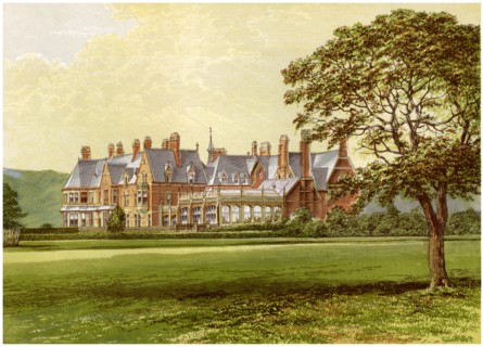 Hutton Hall, Yorkshire, home of the Pease family, c1880. Artist: Unknown