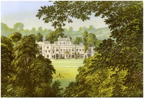 Hampton Court, Herefordshire, home of the Arkwright family, c1880. Artist: Unknown