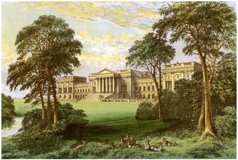 Stowe Park, Buckinghamshiere, home of the Duke and Marquis of Buckingham and Chandos, c1880. Artist: Unknown