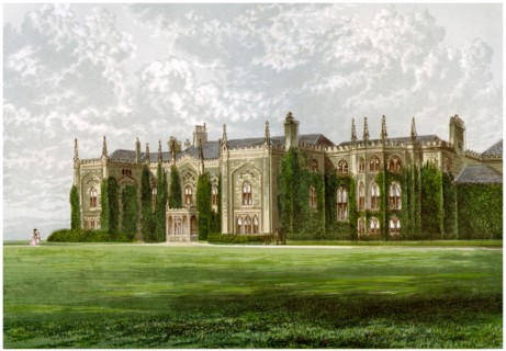 Combermere Abbey, Shropshire, home of Viscount Combermere, c1880. Artist: Unknown