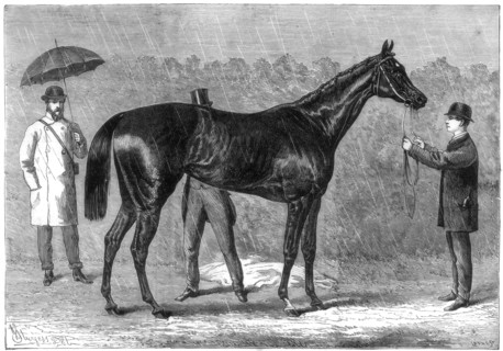'Spinaway', winner of the Oaks, 1875. Artist: Crane