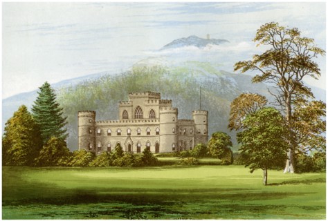 Inveraray Castle, Argyllshire, Scotland, home of the Duke of Argyll, c1880. Artist: Unknown
