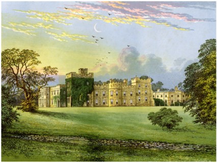 Hornby Castle, Yorkshire, home of the Duke of Leeds, c1880. Creator: Unknown.