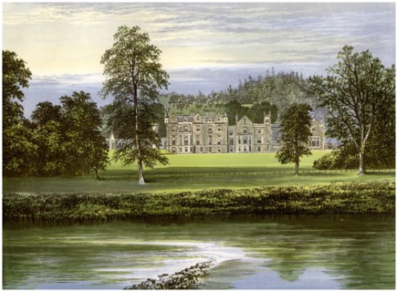 Abbotsford, Roxburghshire, Scotland, home of the Scott family, c1880. Artist: Unknown