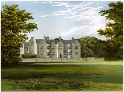 Glynde Place, Sussex, home of Viscount Hampden, c1880. Artist: Unknown