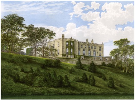 Workington Hall, Cumberland, home of the Curwen family, c1880. Artist: Unknown
