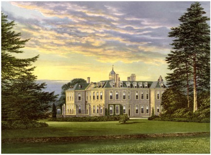 Hanbury Hall, Worcestershire, home of the Vernon family, c1880. Artist: Unknown